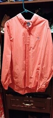 Ralph Lauren Polo Button-Up Long Sleeve Shirt Coral Color